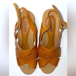 Cobb Hill  Brown 3 inch Sandals Size 9.